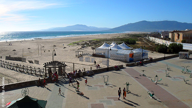 Pendant ce stage kite à Tarifa, vous êtes hébergés en appartement face au spot