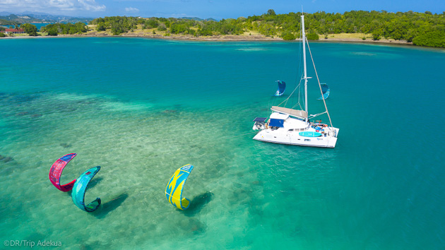 Des spots de kite sans personne aux Antilles