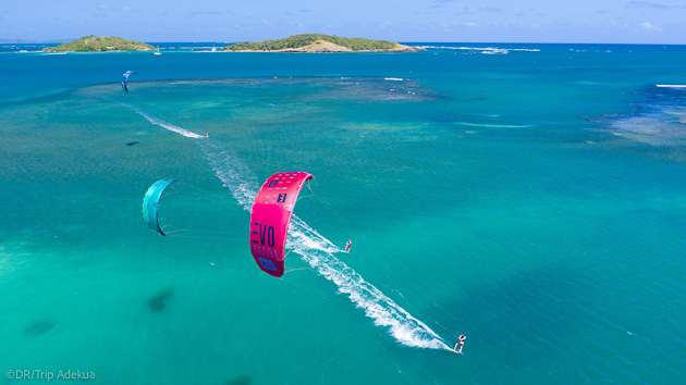 La mer des Caraïbes en cata et kite