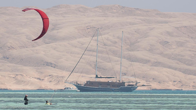 Partez pour des vacances kite inoubliables en Égypte avec cours et pension complète