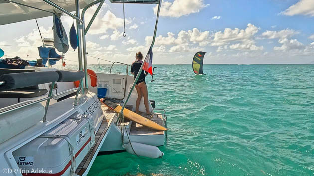 Vacances kite inoubliables sur un catamaran en Corse