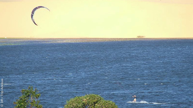 le spot de la lagune à Mui Ne au Vietnam, parfait pour progresser en kitesurf