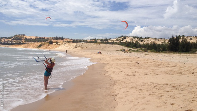 le spot de kite de MuiNe au Vitenam