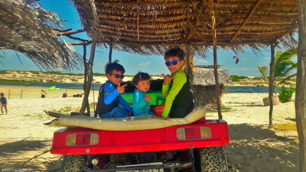 Partez en vacances kitesurf en famille au Brésil