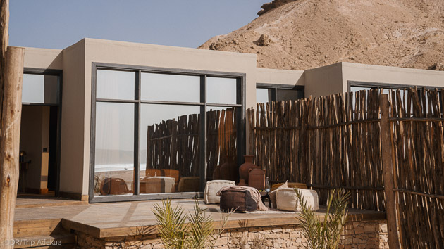 Des bungalows tout confort face au spot de kitesurf à Dakhla au Maroc