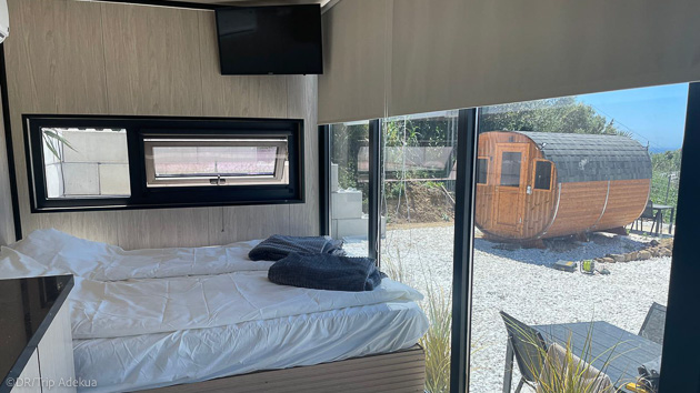 Vacances kite avec hébergement en tiny house à Tarifa