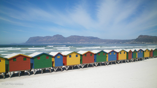 le spot de kitesurf de Muizenberg près du Cap en Afrique du Sud