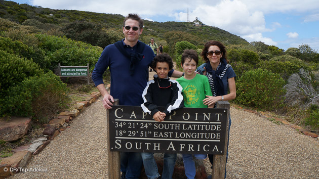 visite en famille du cap de bonne espérance après le kite