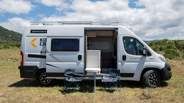 Van aménagé tout confort pour des vacances kite de rêve