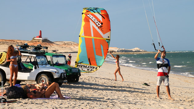 kite au Brésil sur le spot de Pontal