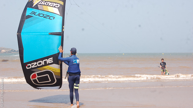 Partez en road trip kitesurf autour d'Essaouira avec hôtel et gardiennage de matériel