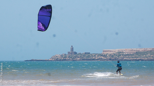 Séjour kitesurf à Essaouira, avec guide pour un kitesurf trip et hébergement