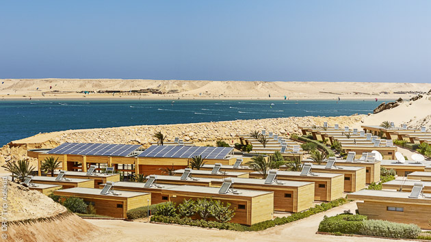 Bungalows sur la lagune de Dakhla pour des vacances kite de rêve