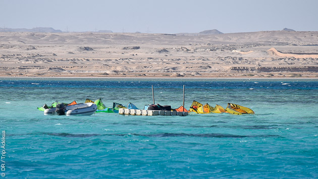 un spot idéal pour le kite en Egypte, avec des conditions idylliques