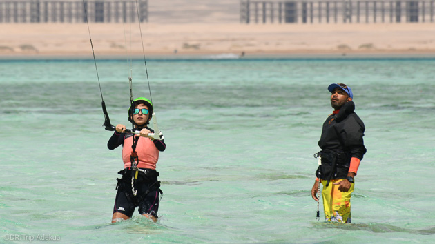 un spot idéal pour le kite en Egypte, avec des conditions idylliques