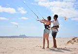 Apprenez le kite dans la baie de Sal Rei - voyages adékua