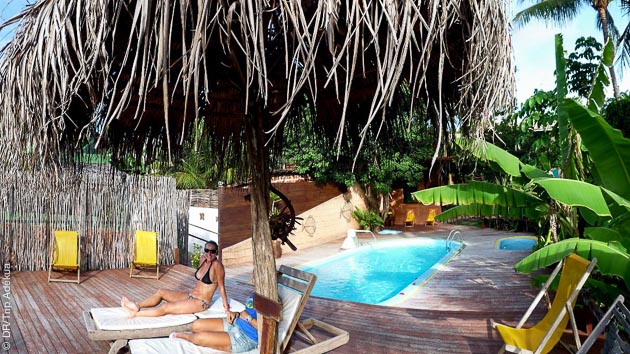 la piscine du kite camp à Tibau do Sul