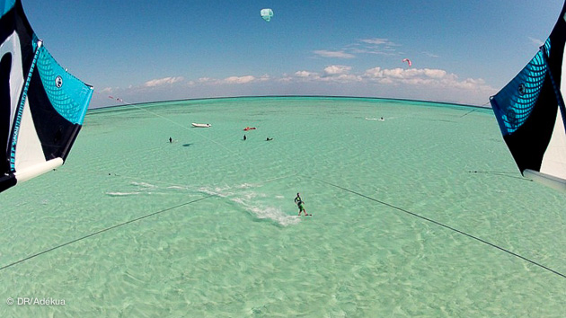 vue imprenable su rle spot de kite de el gouna en egypte