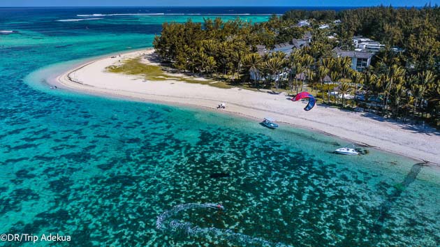 Sessions de kite inoubliables sur le lagon du Morne à l'île Maurice