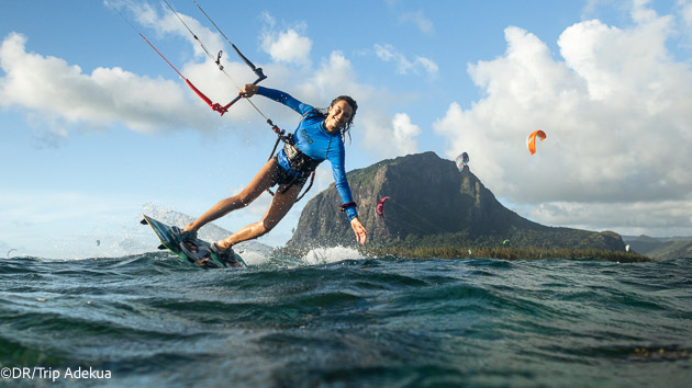 Vacances kite de rêve à l'île Maurice avec location de matériel