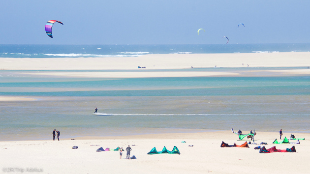 Naviguez en kite sur la lagune d'Obidos au Portugal